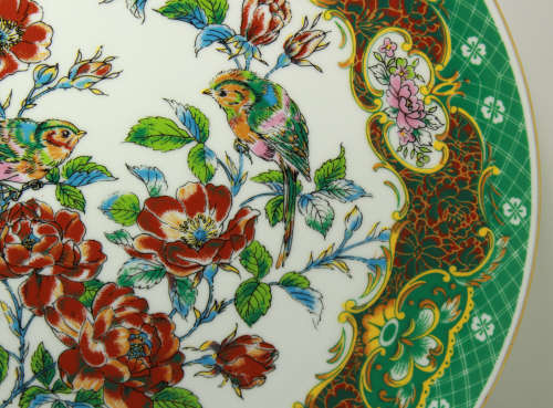 Dai Ichi Toki, Imperial Kyoto Imari Decorative Birds Plate