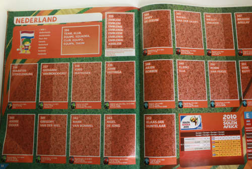 Official FIFA World Cup South Africa 2010 Sticker Album Unused Softcover Book