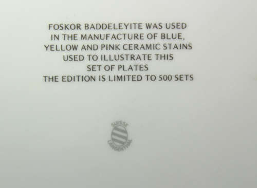 Langenthal Suisse Plate `Cassia Abbreviata` Aquerelle by Elise Buitendag