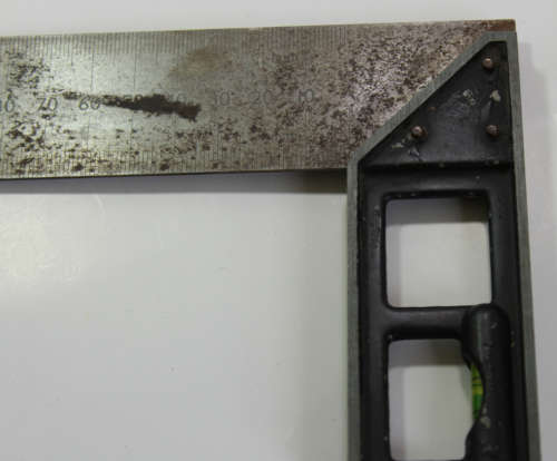 Vintage Carpenters Try Square and Spirit Level