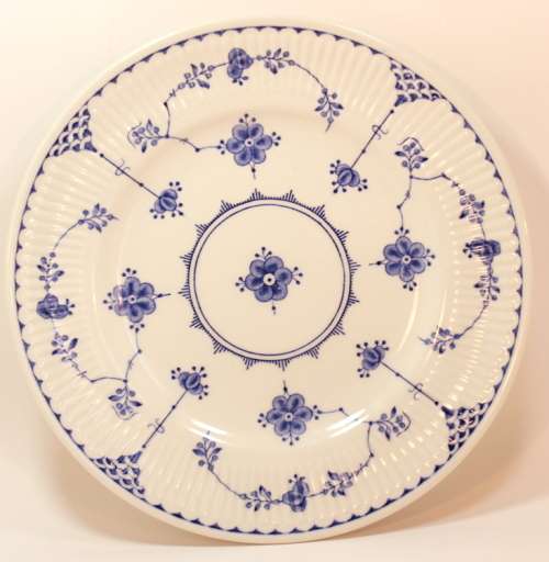 Set of 6 Furnivals Denmark Blue Dessert Plates