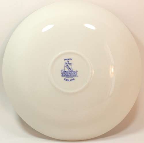 Set of 4 Furnivals Denmark Blue Bouillon Cup Underplates