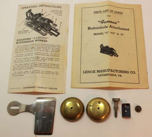 Vintage `Famous` Buttonhole Worker for Singer `CC` Sewing Machines
