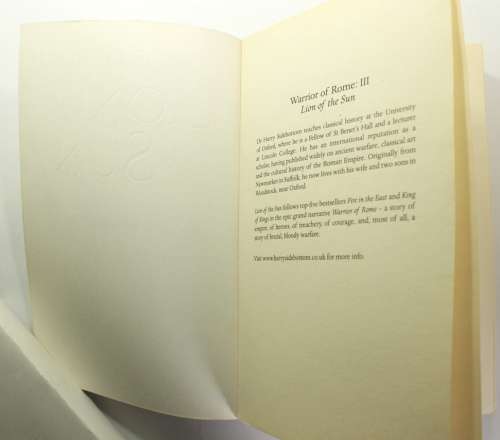 Warrior Of Rome: Lion Of The Sun (Book 3) by Harry Sidebottom Softcover Book