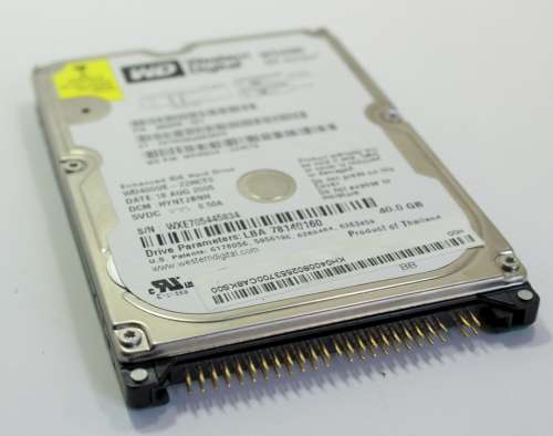 Legacy Western Digital WD400 40GB 2.5` IDE Laptop Hard Drive