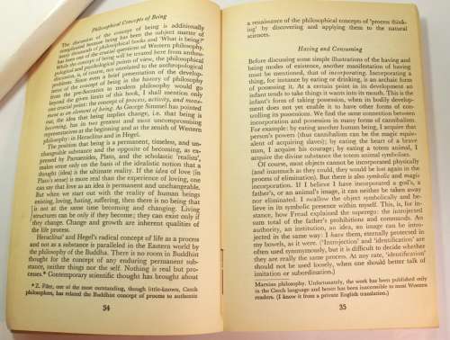 To Have Or To Be? by Erich Fromm Softcover Book