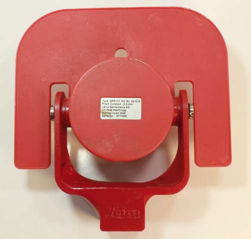 Leica Geosystems GPR111 Prism and Yoke Red-Yellow With Protective Pouch