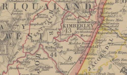 Union of South Africa Map 1910 by W and AK Johnston Digital Download
