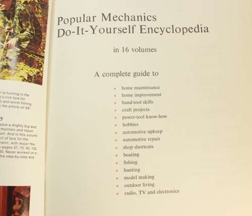 Popular Mechanics Do-It-Yourself Encyclopedia Set of 16 Hardcover Books 1968