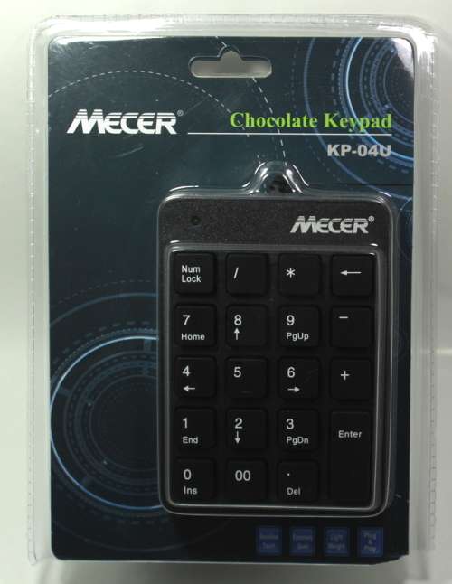 Mecer Chocolate Numeric Keypad USB KP-04U