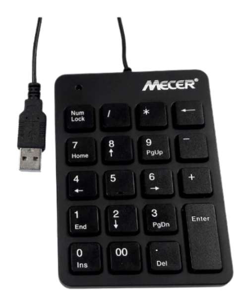 Mecer Chocolate Numeric Keypad USB KP-04U