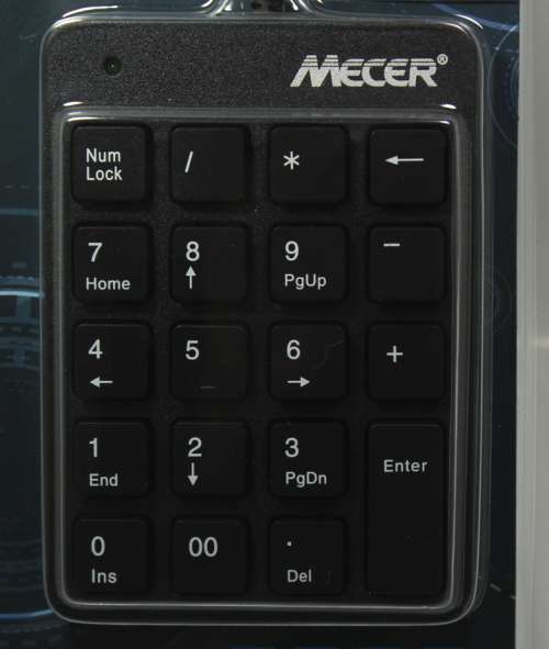 Mecer Chocolate Numeric Keypad USB KP-04U