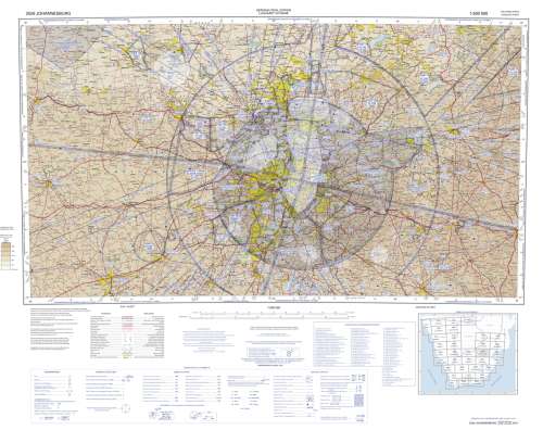 Digital Maps Southern Africa Aeronautical Charts ICAO Digital Download 1:500000 & 1: 1000000 Scale