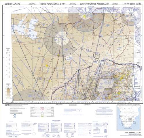 Digital Maps Southern Africa Aeronautical Charts ICAO Digital Download 1:500000 & 1: 1000000 Scale