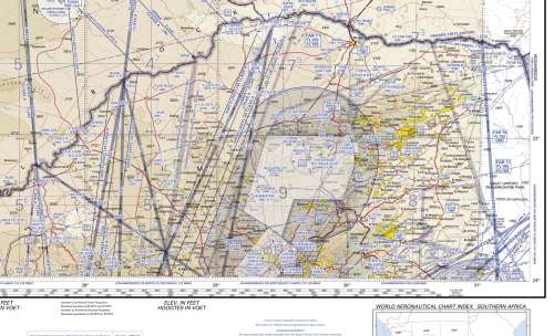 Digital Maps Southern Africa Aeronautical Charts ICAO Digital Download 1:500000 & 1: 1000000 Scale