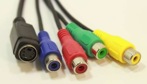 7 Pin S-Video Male to RCA x4 RGBY & S-Video 4 Pin Female 0.2m Cable