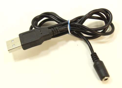 USB 2.0 Male 5 Volt to 4mm Power Connector Charging Adapter Cable 3A/2A/1A - 0.8m