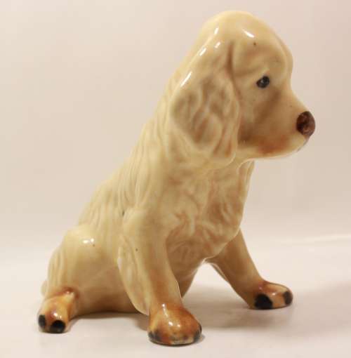 Cocker Spaniel Puppy Sitting Porcelain Figurine G138