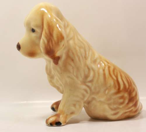 Cocker Spaniel Puppy Sitting Porcelain Figurine G138