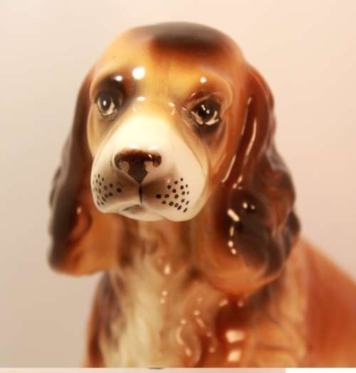 Vintage Cocker Spaniel Porcelain Figurine