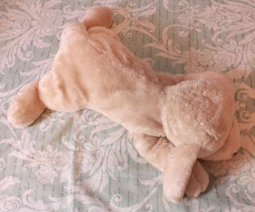 Decorative White Soft Toy Dog for the Bedroom