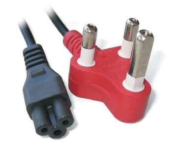 Computer Power Cable Dedicated Red Plug to 1 x Clover Plug for Laptop Power 1.8m