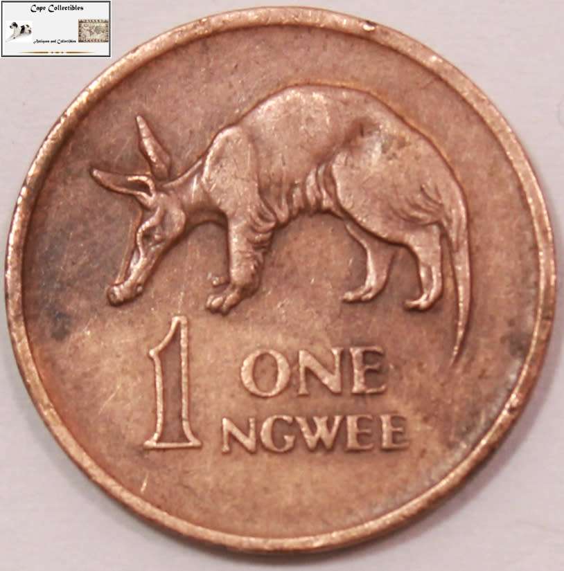 Zambia 1 Ngwee Coin 1968 Coin VF20 Circulated