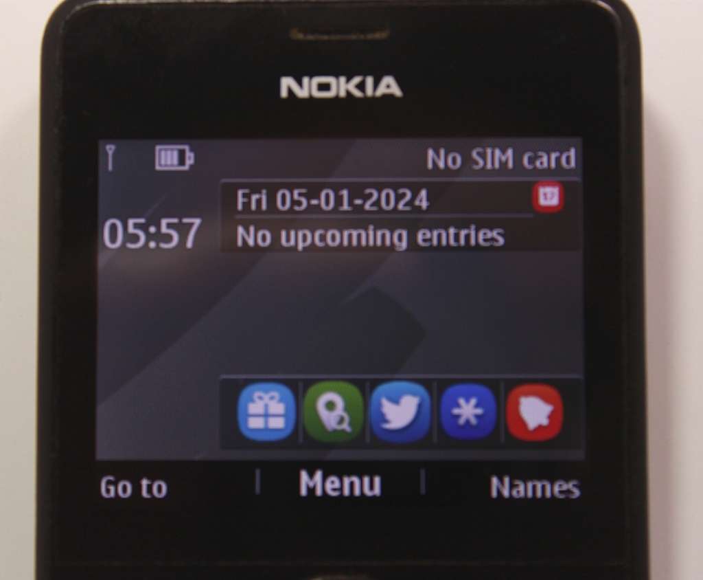 Nokia GSM Cellphone Microsoft Mobile Model Asha 210.3 Black