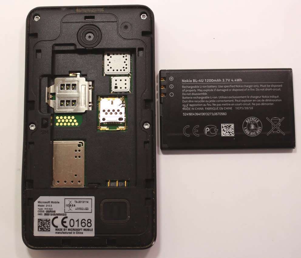 Nokia GSM Cellphone Microsoft Mobile Model Asha 210.3 Black