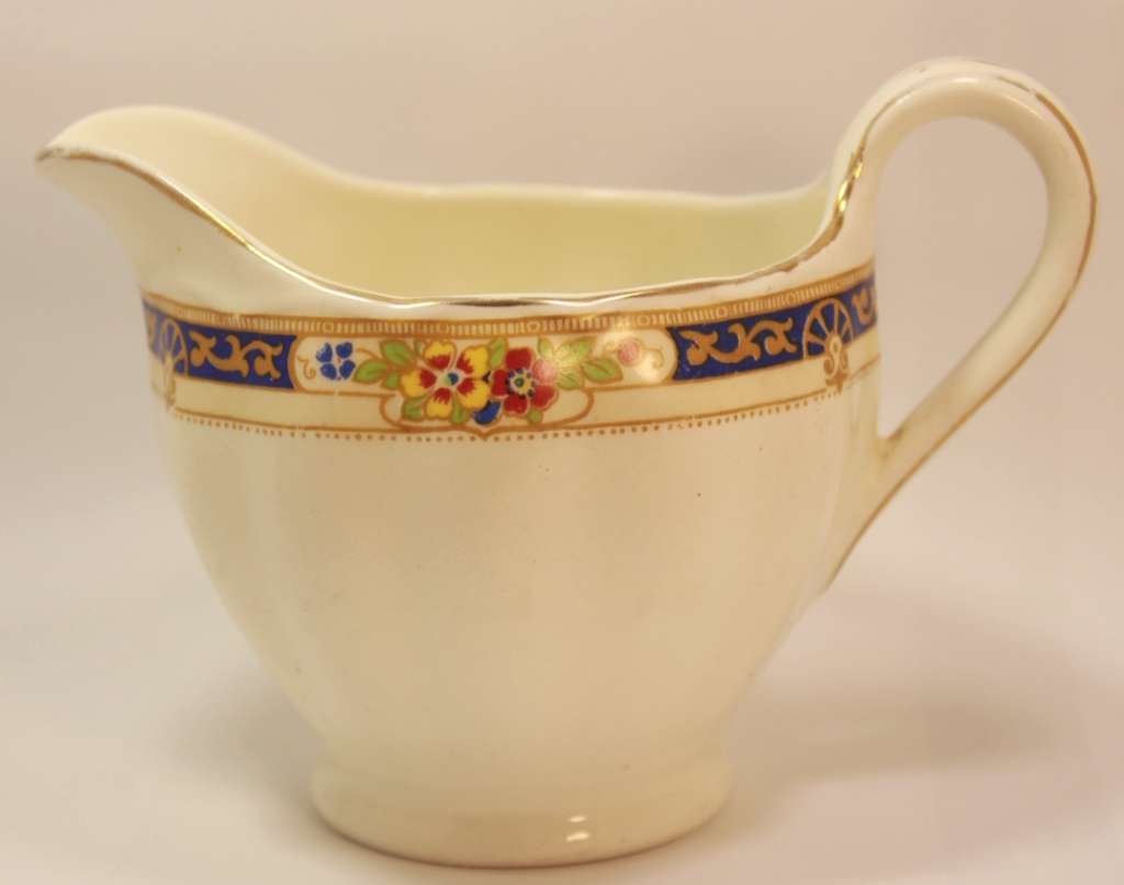 Vintage W H Grindley Cream Petal Milk Jug