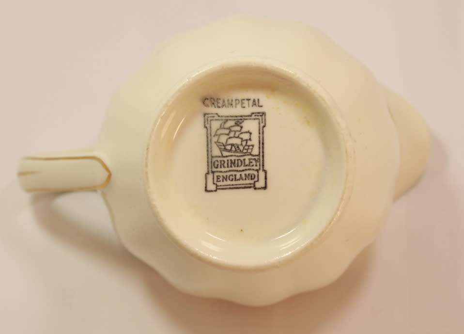 Vintage W H Grindley Cream Petal Milk Jug