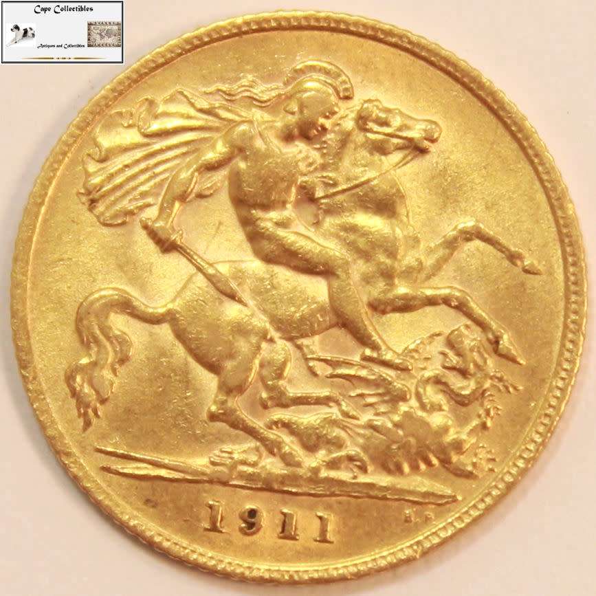 United Kingdom 1/2 Sovereign George V 1911 Gold .9167 Coin Circulated