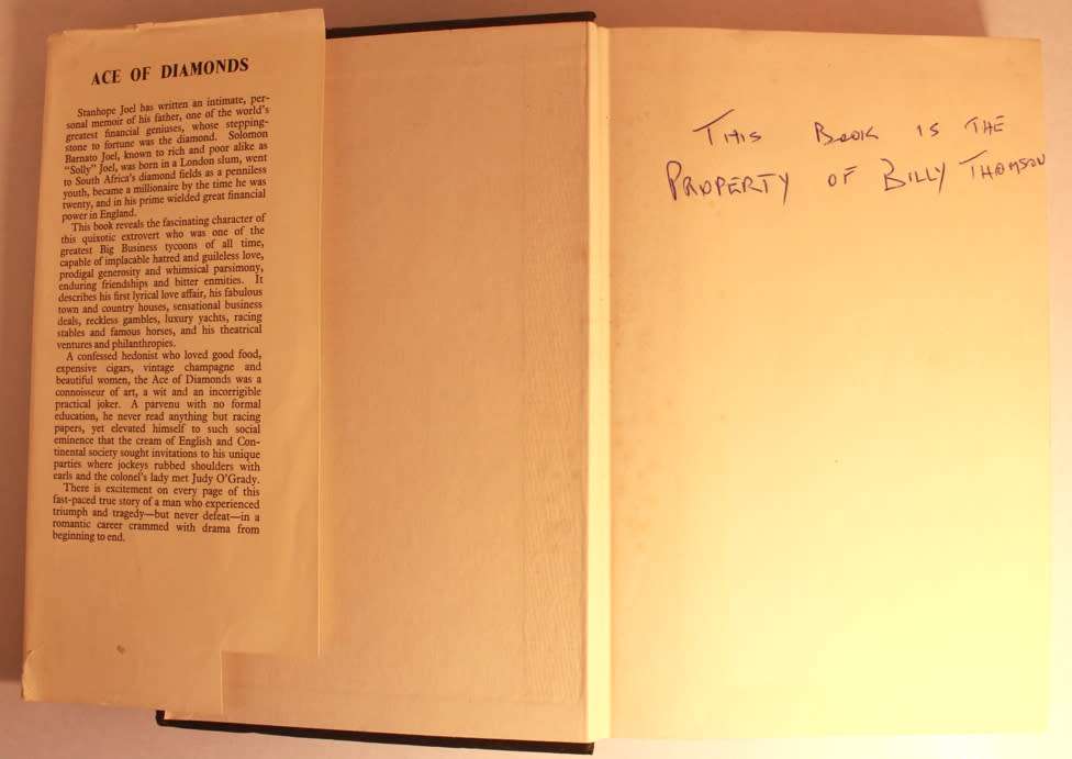 Ace Of Diamonds The Story of Solomon Barnato Joel by Stanhope Joel Hardcover Book