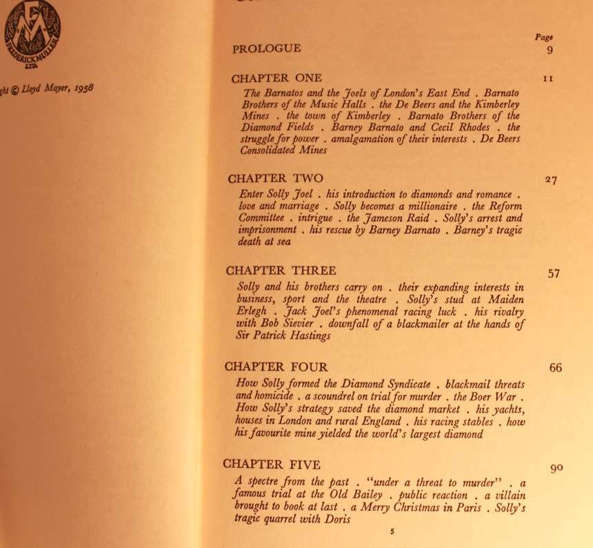 Ace Of Diamonds The Story of Solomon Barnato Joel by Stanhope Joel Hardcover Book