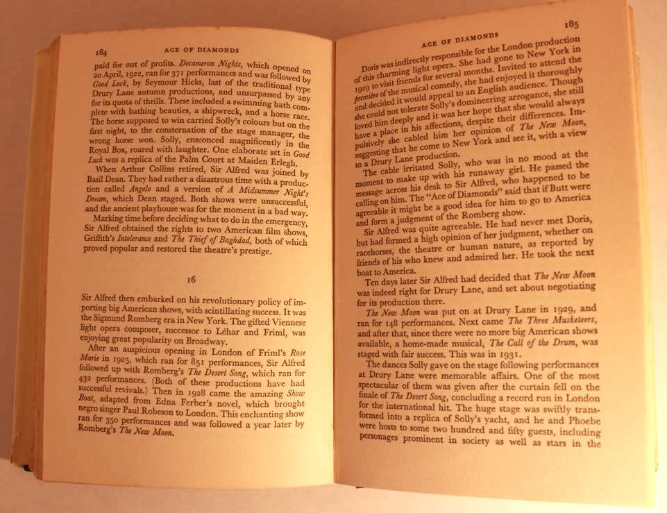 Ace Of Diamonds The Story of Solomon Barnato Joel by Stanhope Joel Hardcover Book