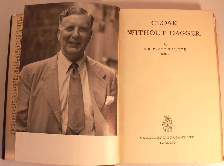 Cloak Without Dagger by Sir Percy Sillitoe KBE Dir Gen of MI5 Hardcover Book