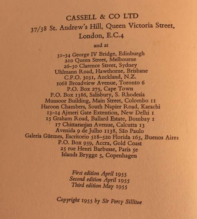 Cloak Without Dagger by Sir Percy Sillitoe KBE Dir Gen of MI5 Hardcover Book