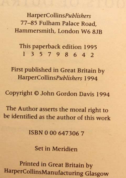 Roots Of Outrage by John Gordon Davis Softcover Book