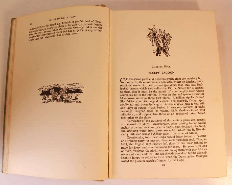 To The Shores Of Natal by T V Bulpin, First Edition Hardcover Book