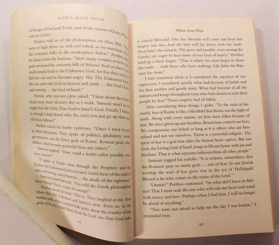 When Jesus Wept Jerusalem Chronicles Book 1 by Bodie & Brock Thoene Softcover Book