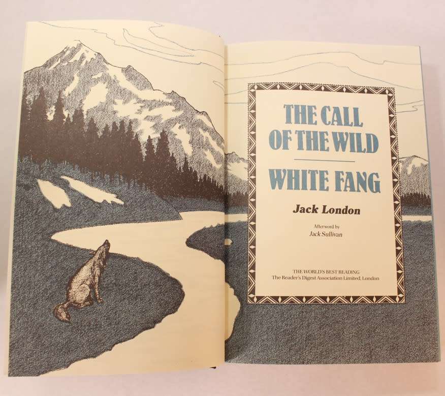 The Call Of The Wild and White Fang by Jack London Hardcover Book