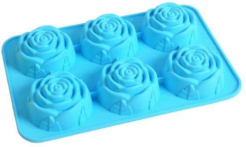 Silicone bakeware roses - for various baking methods