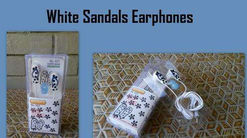White Sandals Earphones
