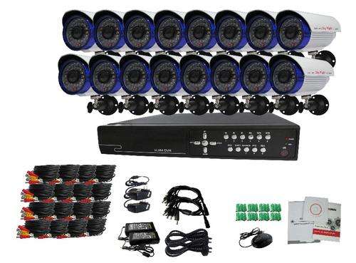 16 Camera CCTV Security Recording System With Internet & 3G Phone Viewing HDMI DVR:NEW STOCK