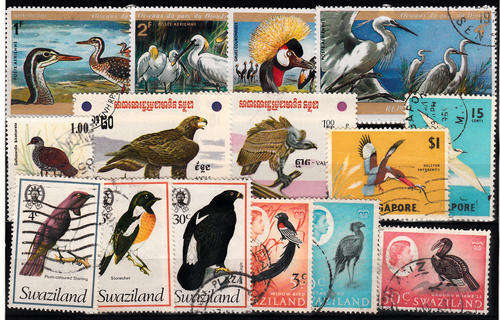 THEMATIC BIRDS MIXED LOT
