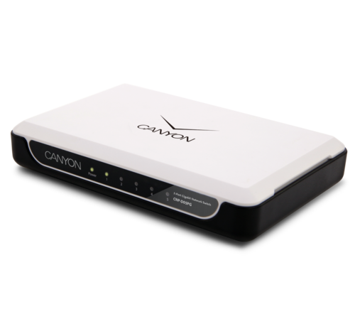 CANYON CNP-D05PG 5 Port 10/100/1000Mbps Gigabit Ethernet Switch (NEW, RETAIL PACK)