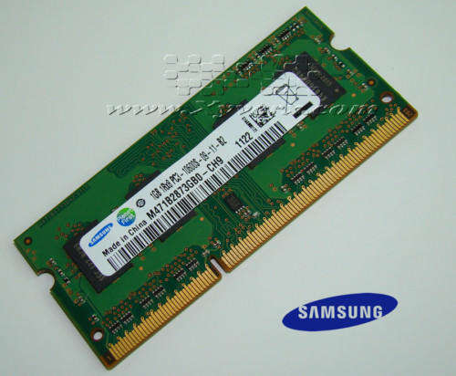 RAM NOTEBOOK SO-DIMM SAMSUNG 1GB DDR3-1333MHz (NEW, OEM, IN STOCK, APPLE COMPATIBLE)