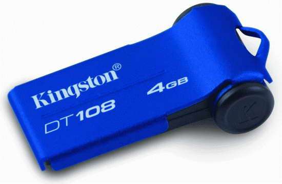USB FLASH Kingston Datatraveller 108 4GB AND FREE Ubuntu Linux 11.10 64Bit (NEW)