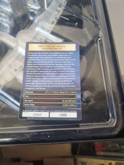 Corgi AA36707 Ju88A-4 - 1./KG1 `Hindenburg`