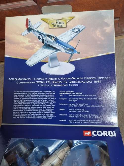 Corgi Aviation Archive P-51D Mustang - Cripes AMighty AA32205